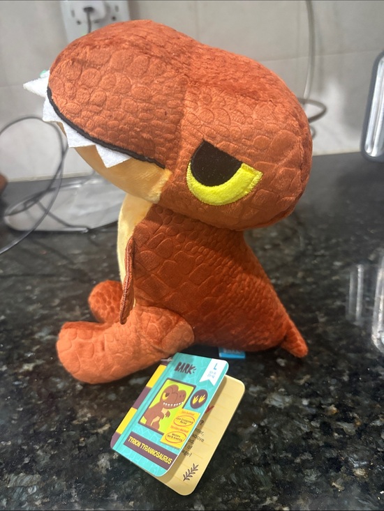 Bark Other - Bark Orange and Yellow Plush T-Rex Dog Toy